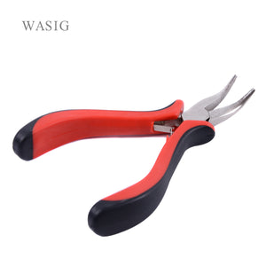 Bend tip pliers DIY Hair Extension Tool Clip Pliers for micro rings/links/beads &amp; Feather hair extension