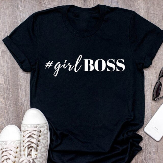 T shirt girl boss sale