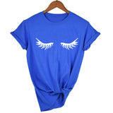 Eyelashes Women T Shirt Tee Lashes  Aesthetic Shirt Tumblr Clothes Camisas Mujer