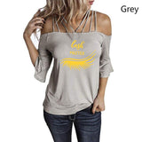 Eye lashes extensions T Shirt  Lash strapless T-shirt Ladies Tops