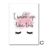 Lash Extensions Guide Poster Makeup Posters And Prints Eyelash Canvas Painting Quotes Wall Art Print Pictures Girls Room Decor