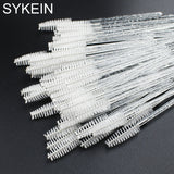 25/50pcs Shiny Disposable Eyelash Brush Applicator Wands Curler Mascara Eyebrow Makeup Tools Spoolers Comb Wands Spoolies Brush