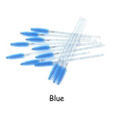 25/50pcs Shiny Disposable Eyelash Brush Applicator Wands Curler Mascara Eyebrow Makeup Tools Spoolers Comb Wands Spoolies Brush