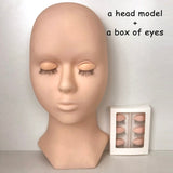 Training Lash Mannequin Head With Eyelid Kit Supplies Professional Practice Eyelash Mannequin Head For Lashes Extension