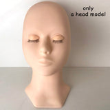 Training Lash Mannequin Head With Eyelid Kit Supplies Professional Practice Eyelash Mannequin Head For Lashes Extension