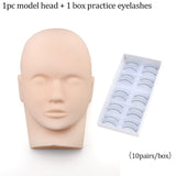 Mannequin Head for Eyelash Extension With Practice False Eyelashes Silicone Mannequin Head  Lash Extension Supplies Kits