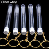 Mascara Tube With Eyelash Wand Gold Chain  Micro lash Spoolie Cleaner Mini Cilia Comb Brushes