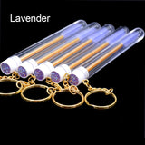 Mascara Tube With Eyelash Wand Gold Chain  Micro lash Spoolie Cleaner Mini Cilia Comb Brushes