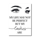 Eyelashes Print Makeup Wall Art Decor Esthetician Gift Lash Bundle Fashion Art Posters Canvas Painting Beauty Salon Decoration