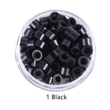 1000pcs Silicone Lined Micro Ring Beads for Hair Extensions