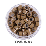 1000pcs Silicone Lined Micro Ring Beads for Hair Extensions