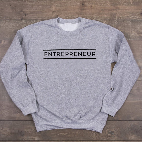 Entrepreneur Cotton Women Sweatshirt  Long sleeve