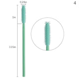 10 uds, aplicador de pestañas desechable de silicona, varitas, rizador, juego de brochas, brochas para rímel