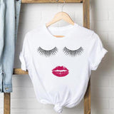 Lashes Eye Tee Shirt Short Sleeve Casual Tshirt lash artist