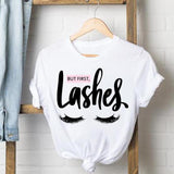 Lashes Eye Tee Shirt Short Sleeve Casual Tshirt lash artist