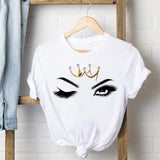 Lashes Eye Tee Shirt Short Sleeve Casual Tshirt lash artist