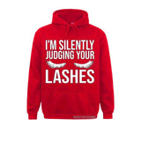 Im Silently Judging Your Lashes  Eyelash tech  Hoodie Sweatshirt Slim Fit Lash artist