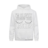 Im Silently Judging Your Lashes  Eyelash tech  Hoodie Sweatshirt Slim Fit Lash artist