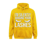 Im Silently Judging Your Lashes  Eyelash tech  Hoodie Sweatshirt Slim Fit Lash artist