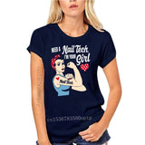 Ropa de hombre Camiseta de hombre Rosie The Riveter Nail Tech. Camiseta Idea de regalo para técnico de uñas Camiseta clásica Camiseta de mujer Camisetas Top