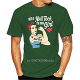 Ropa de hombre Camiseta de hombre Rosie The Riveter Nail Tech. Camiseta Idea de regalo para técnico de uñas Camiseta clásica Camiseta de mujer Camisetas Top