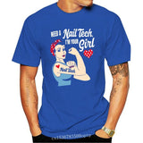 Ropa de hombre Camiseta de hombre Rosie The Riveter Nail Tech. Camiseta Idea de regalo para técnico de uñas Camiseta clásica Camiseta de mujer Camisetas Top