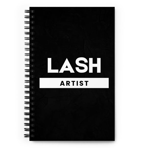 Lash artist Spiral notebook