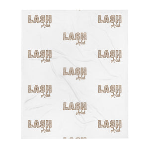 Lash artist animal print Throw Blanket