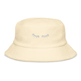 Lashes Unstructured terry cloth bucket hat