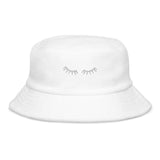 Lashes Unstructured terry cloth bucket hat