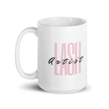 Lash artist White glossy mug