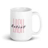 Lash artist White glossy mug