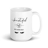 Beautiful AF  White glossy mug