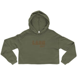 Lash artist animal print Crop Hoodie