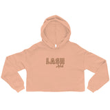 Lash artist animal print Crop Hoodie